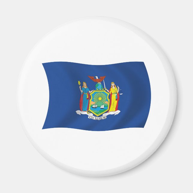 Imán de la bandera de Nueva York (Frente)