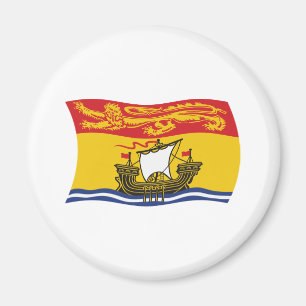 Imán de la bandera de Nuevo Brunswick