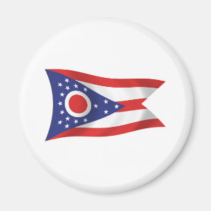 Imán de la bandera de Ohio