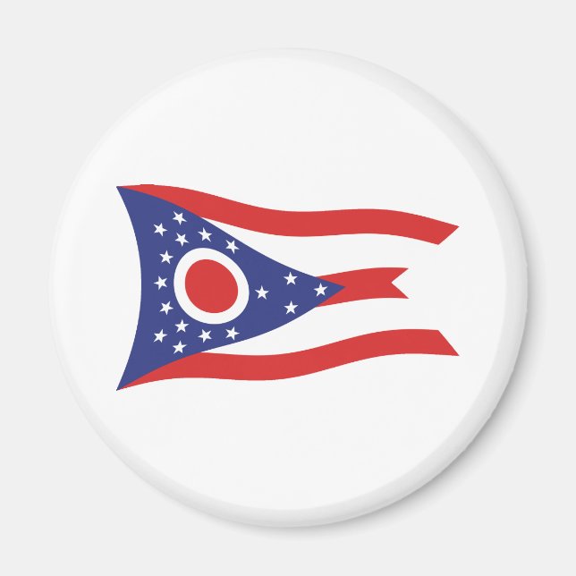 Imán de la bandera de Ohio (Frente)