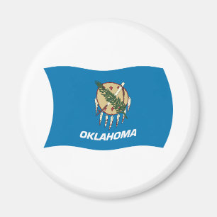 Imán de la bandera de Oklahoma