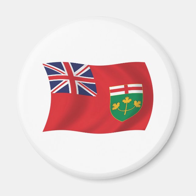 Imán de la bandera de Ontario (Frente)
