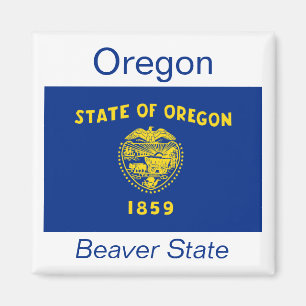 Imán de la bandera de Oregon