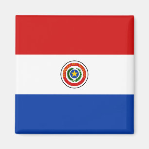 Imán de la bandera de Paraguay