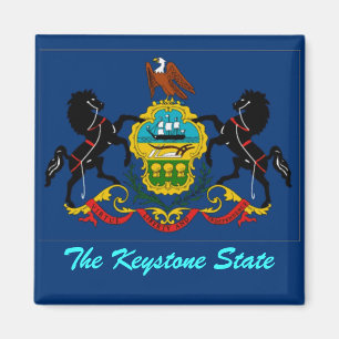 Imán de la bandera de Pennsylvania