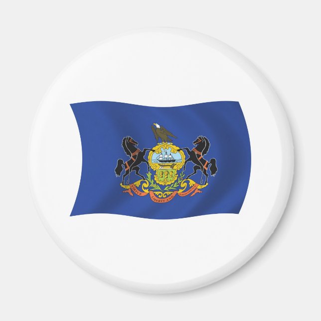 Imán de la bandera de Pensilvania (Frente)