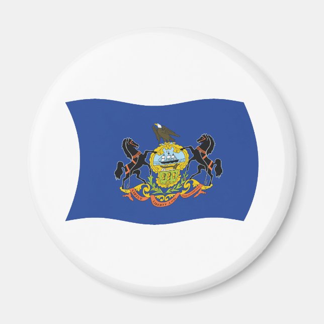 Imán de la bandera de Pensilvania (Frente)