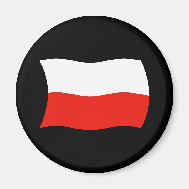Imán de la bandera de Polonia (Frente)