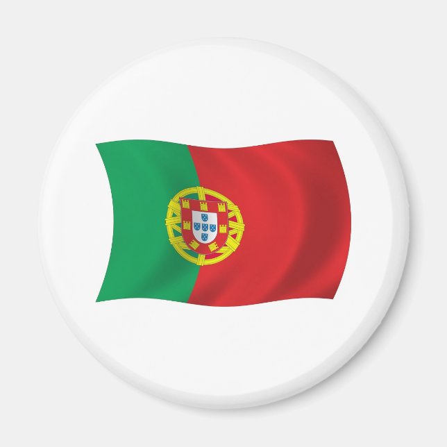 Imán de la bandera de Portugal (Frente)