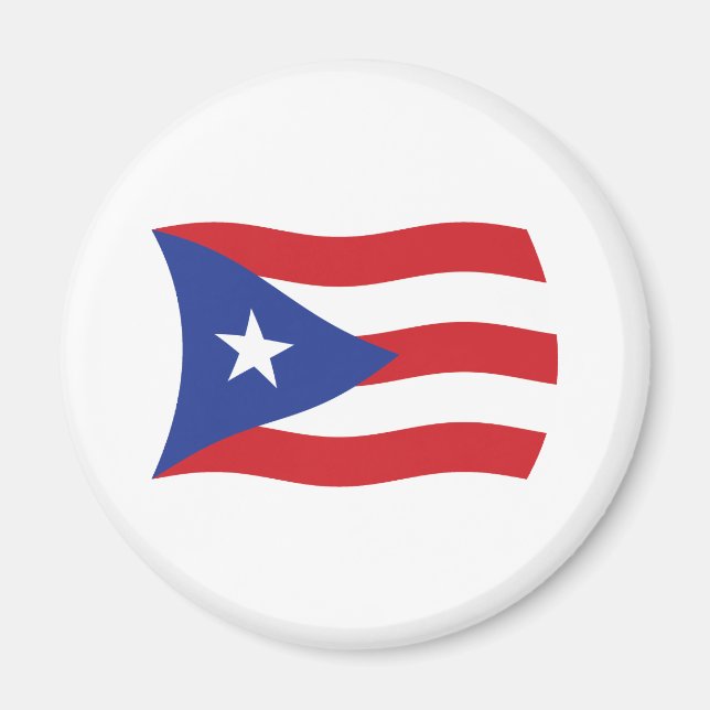 Imán de la bandera de Puerto Rico (Frente)