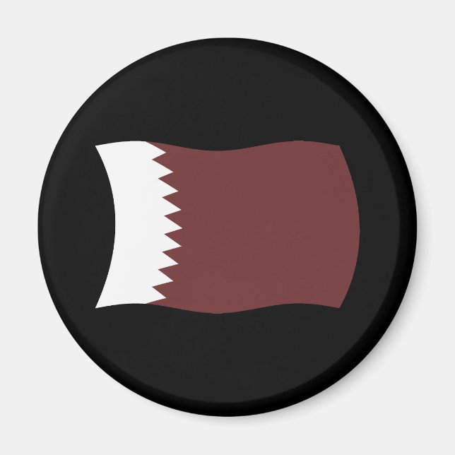 Imán de la bandera de Qatar (Frente)