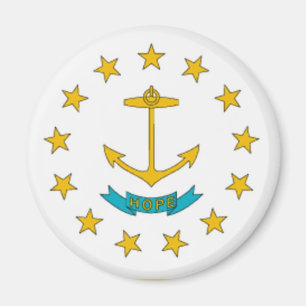 Imán de la bandera de Rhode Island