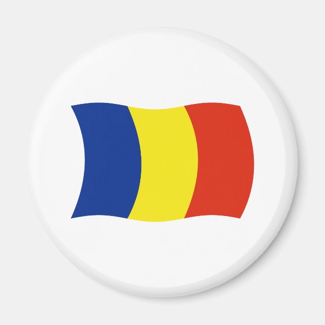 Imán de la bandera de Rumania (Frente)