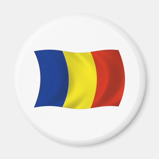 Imán de la bandera de Rumania (Frente)