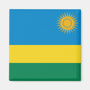 Imán de la bandera de Rwanda
