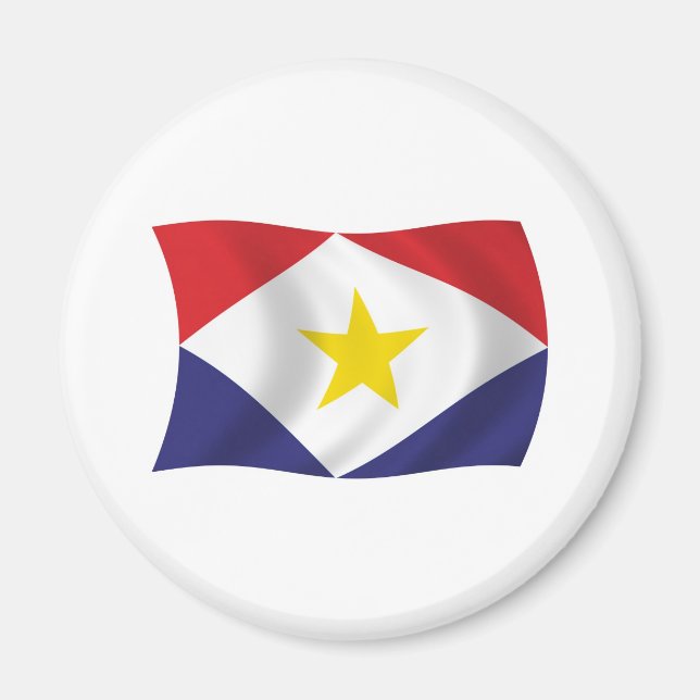 Imán de la bandera de Saba (Frente)