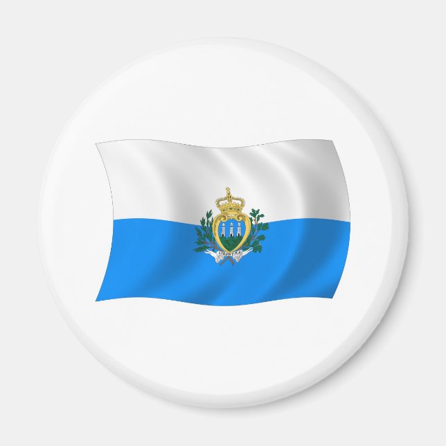 Imán de la bandera de San Marino (Frente)