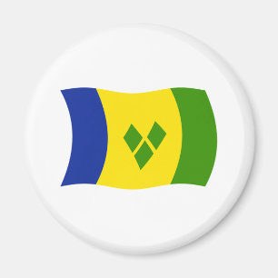 Imán de la bandera de San Vicente y las Granadinas