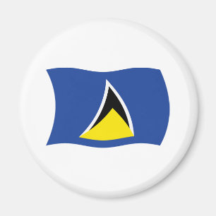 Imán de la bandera de Santa Lucía