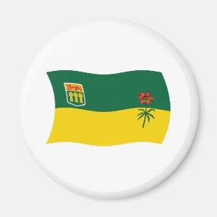 Imán de la bandera de Saskatchewan