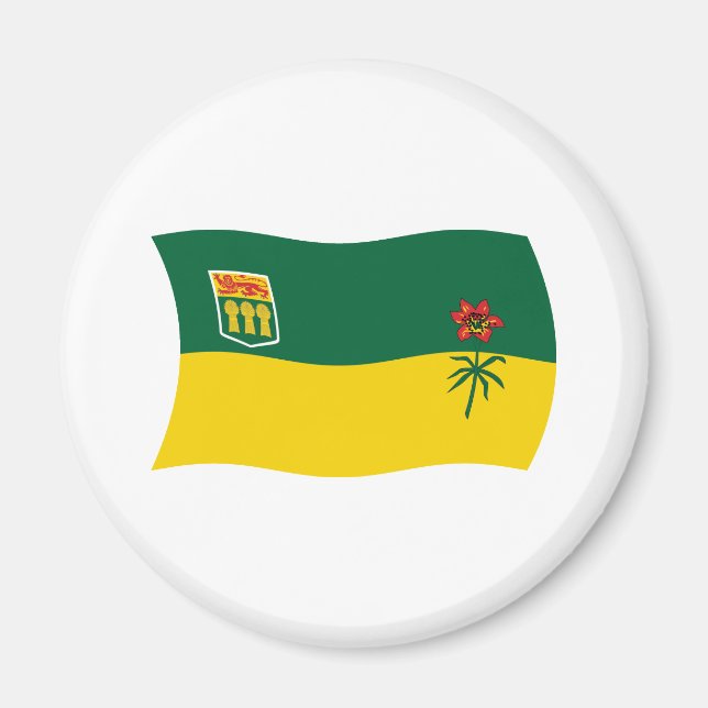 Imán de la bandera de Saskatchewan (Frente)
