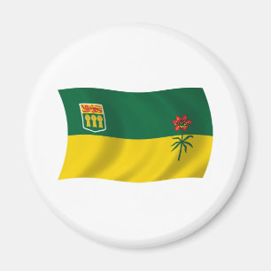Imán de la bandera de Saskatchewan