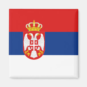 Imán de la bandera de Serbia