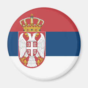 Imán de la bandera de Serbia