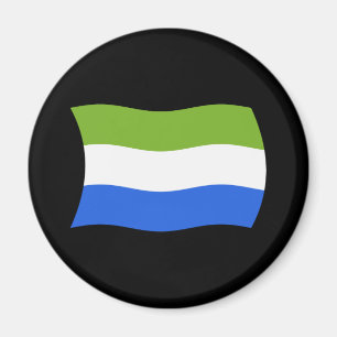 Imán de la bandera de Sierra Leona