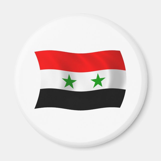 Imán de la bandera de Siria (Frente)