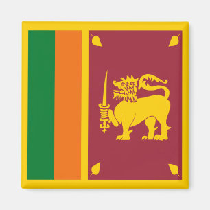 Imán de la bandera de Sri Lanka
