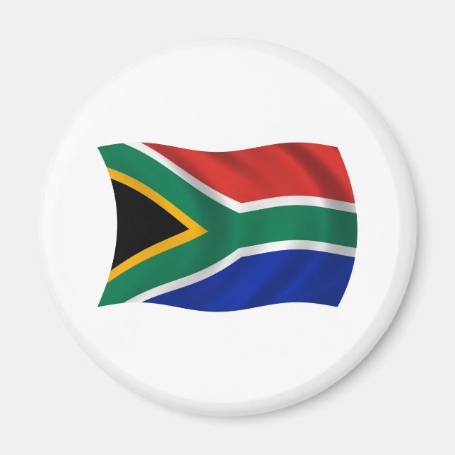 Imán de la bandera de Sudáfrica (Frente)