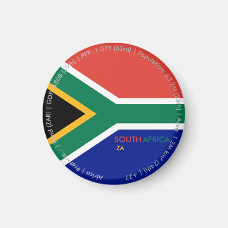 Imán de la bandera de Sudáfrica