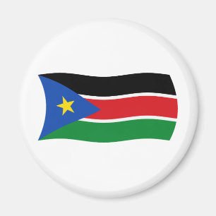 Imán de la bandera de Sudán del Sur