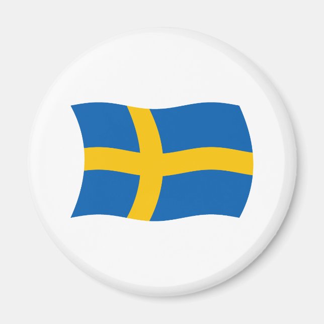 Imán de la bandera de Suecia (Frente)