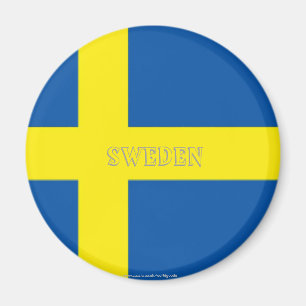 Imán de la bandera de Suecia