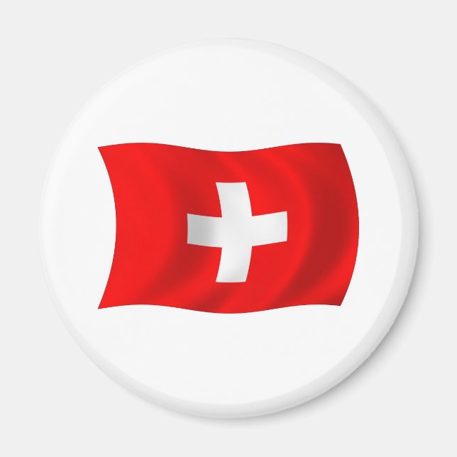 Imán de la bandera de Suiza (Frente)