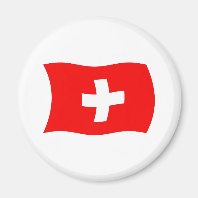Imán de la bandera de Suiza (Frente)