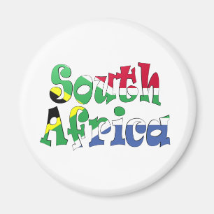 Imán de la bandera de Suráfrica