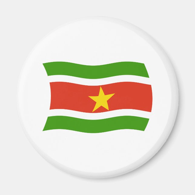 Imán de la bandera de Surinam (Frente)