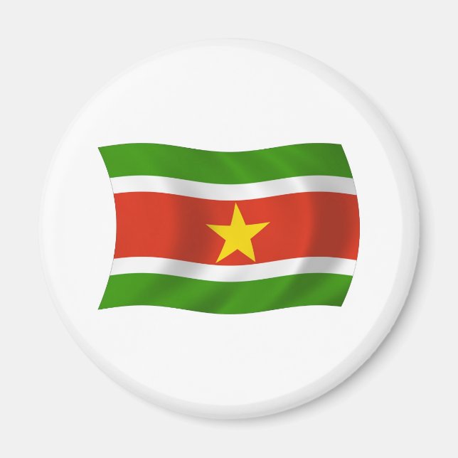 Imán de la bandera de Surinam (Frente)