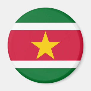 Imán de la bandera de Suriname