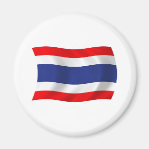 Imán de la bandera de Tailandia
