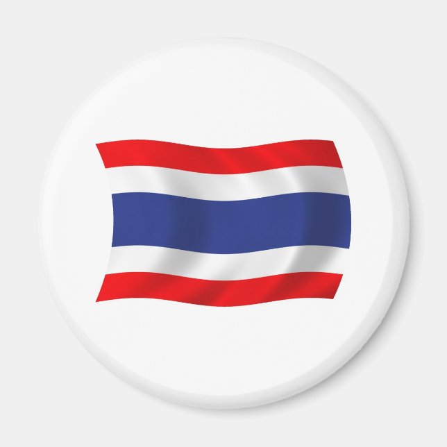 Imán de la bandera de Tailandia (Frente)