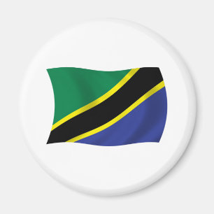 Imán de la bandera de Tanzania