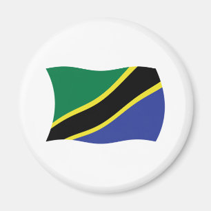 Imán de la bandera de Tanzania
