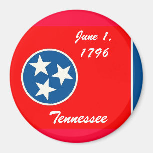 Imán de la bandera de Tennessee
