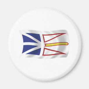Imán de la bandera de Terranova y Labrador
