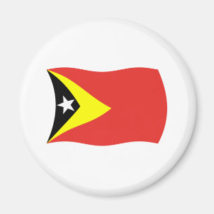 Imán de la bandera de Timor Oriental