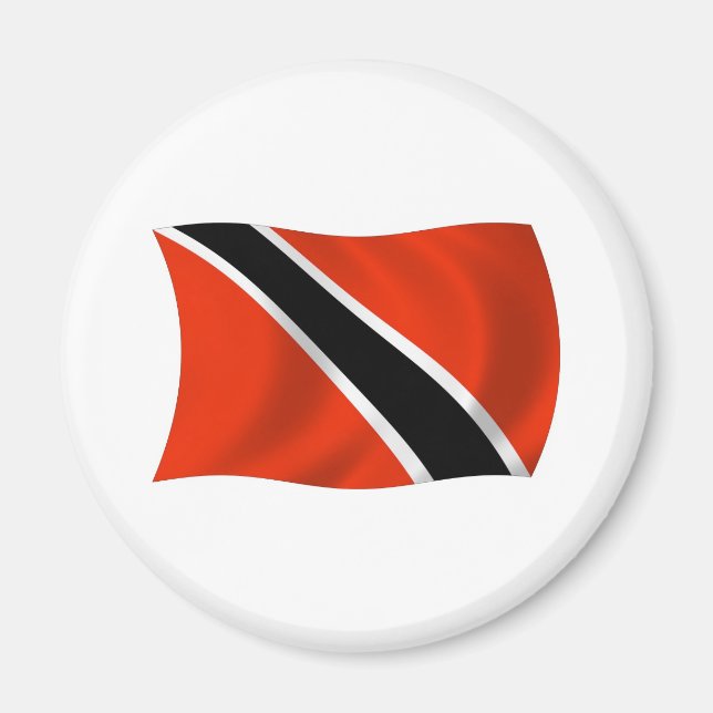 Imán de la bandera de Trinidad y Tobago (Frente)